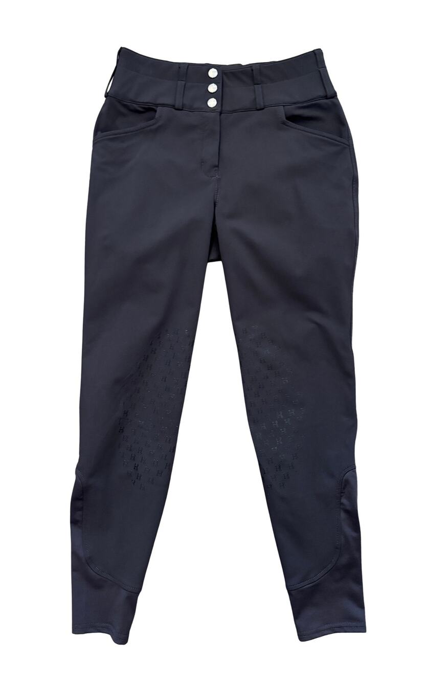 Hadley by SmartPak Curvy Fit Knee Patch Grey Riding Breeches Women’s Size 26R